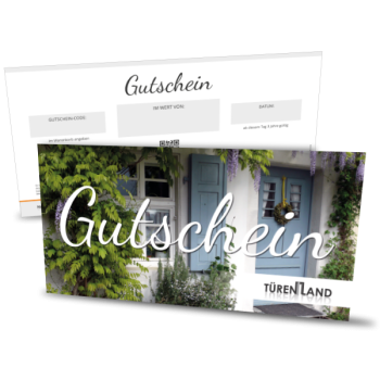 Gutschein Design Allgemein 1: Pflanzenreicher Hauseingang